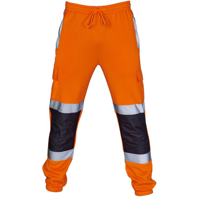 J9081 HI-VIS 2 TONE JOGGING BOTTOMS