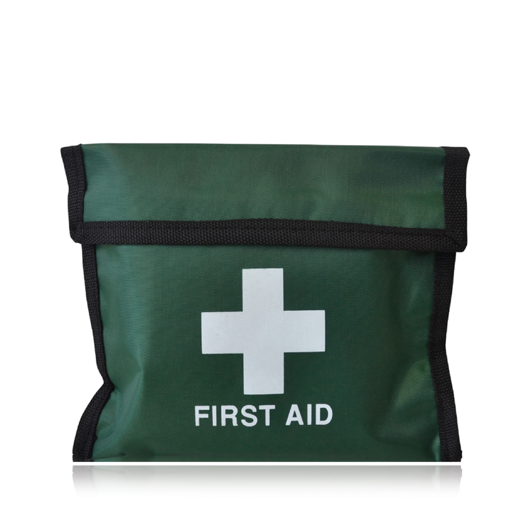 ONE PERSON TRAVEL KIT IN GREEN VELCRO POUCH
