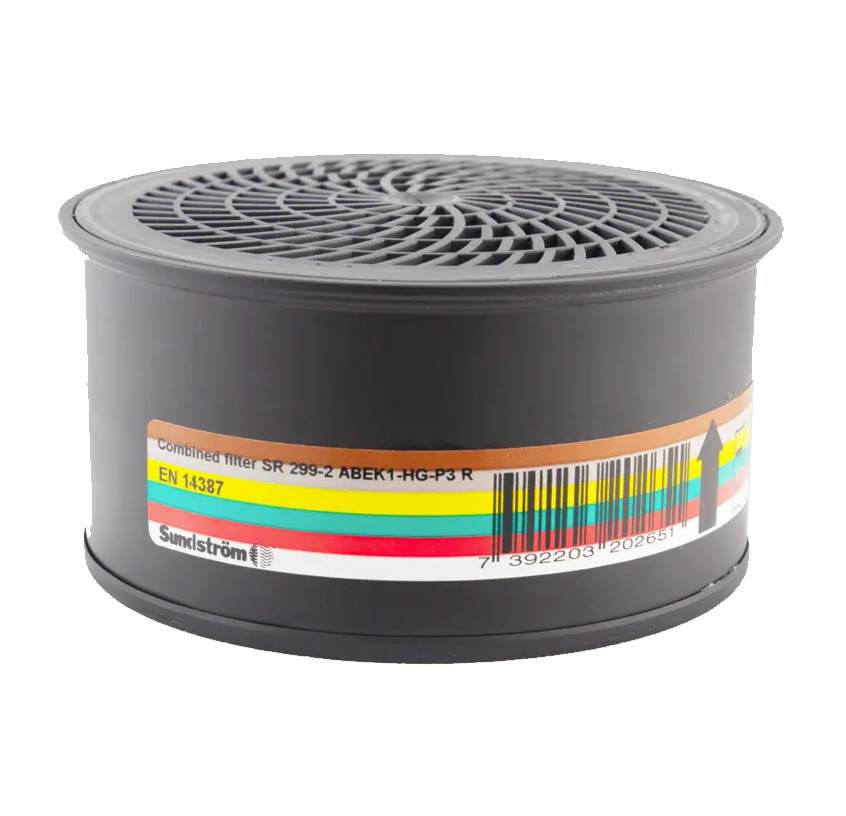 Sundstrom SR 299-2 ABEK1-HG-P3 R Filter Pack of 12