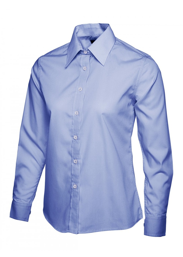 UC711 LADIES POPLIN L/SLEEVE BLOUSE