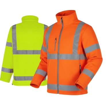 AQUA HI-VIS SOFT SHELL JACKET