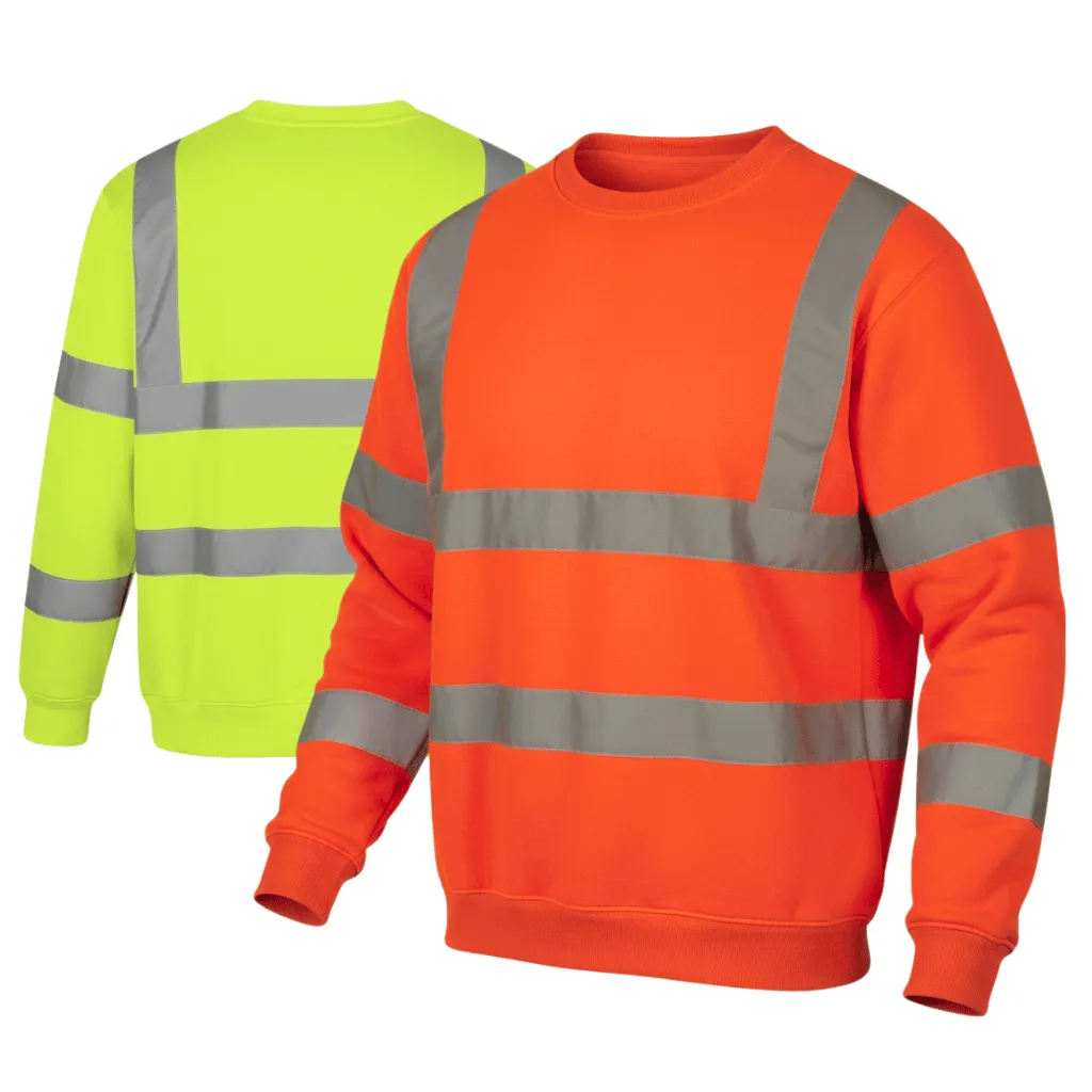 AQUA HI-VIS CREW NECK SWEATSHIRT