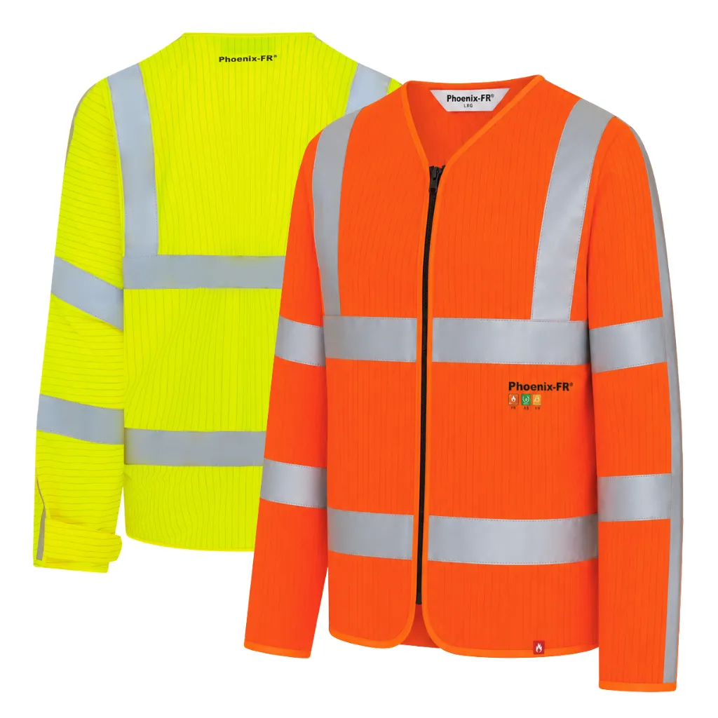 PHOENIX-FR HI-VIS JERKIN C/W ZIP