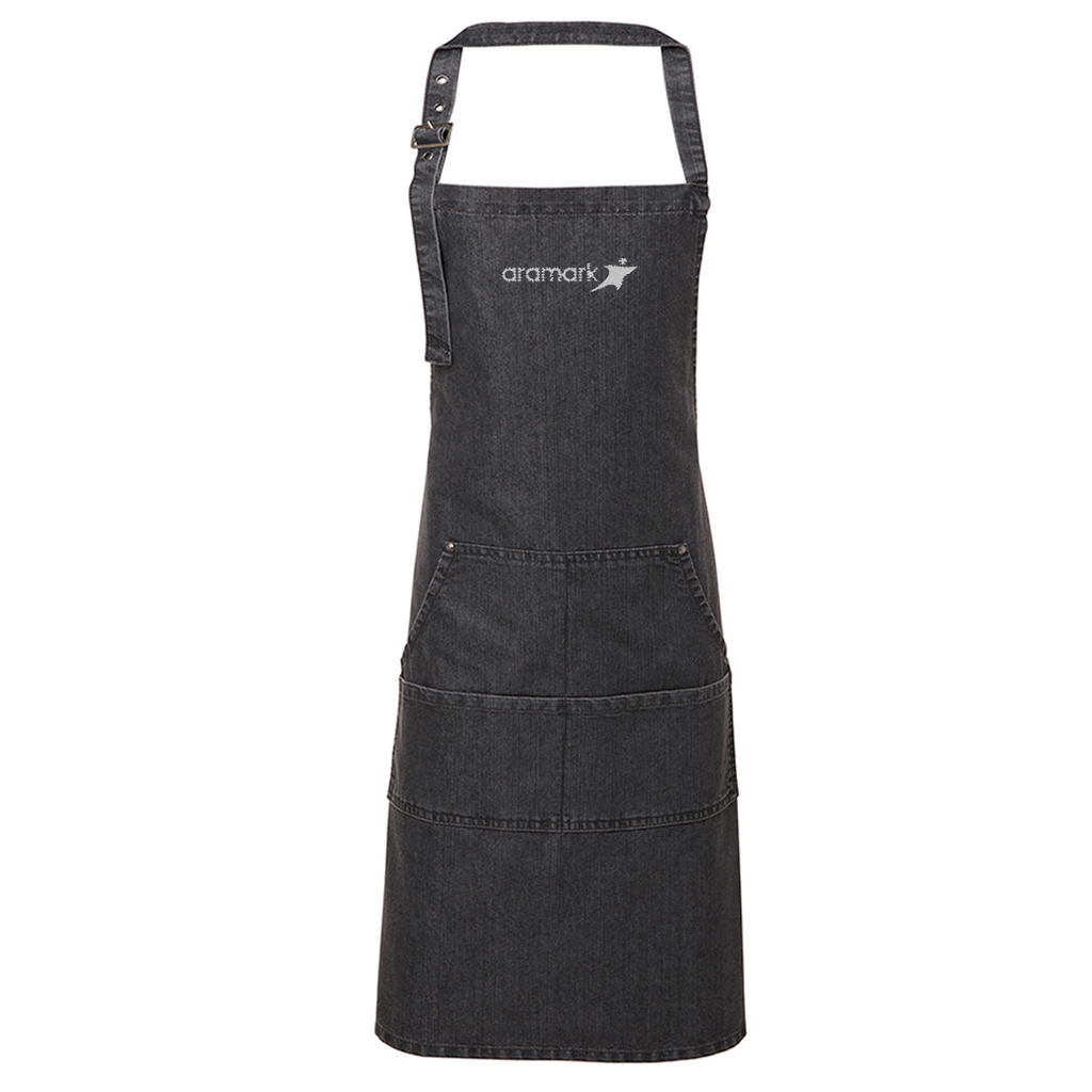 PR126-PREMIER DENIM BIB APRON