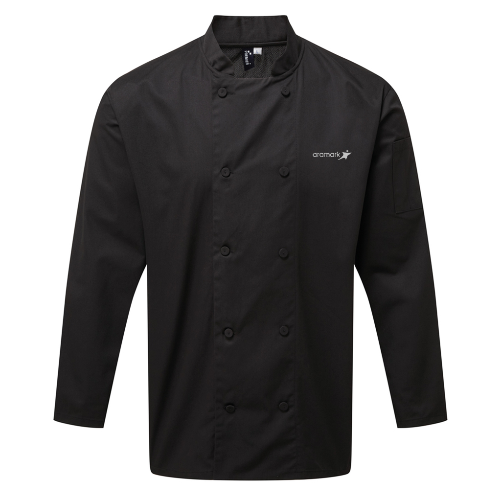PR903-PREMIER COOLCHECKER® LONG SLEEVE CHEF'S JACKET