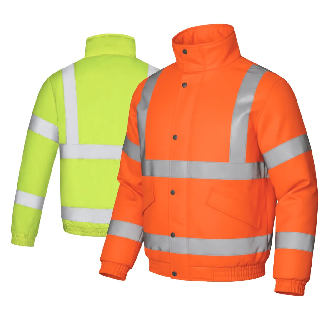 AQUA HI VIS BOMBER JACKET