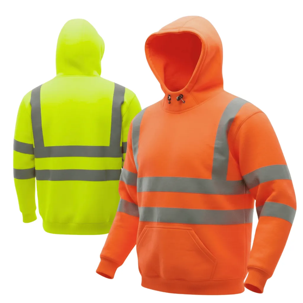 AQUA HI-VIS PULLOVER HOODIE