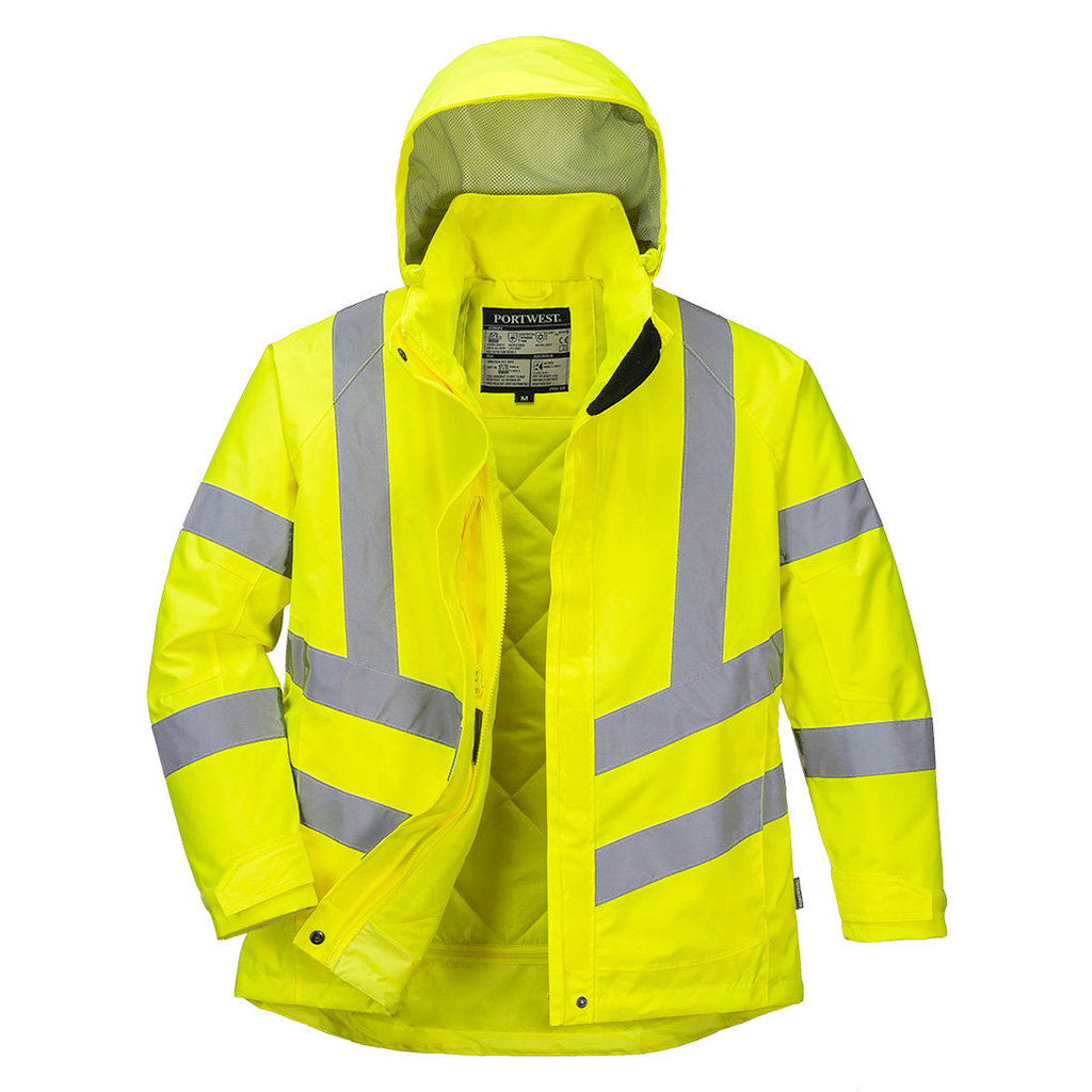 LW74 LADIES HI-VIS WATERPROOF JACKET