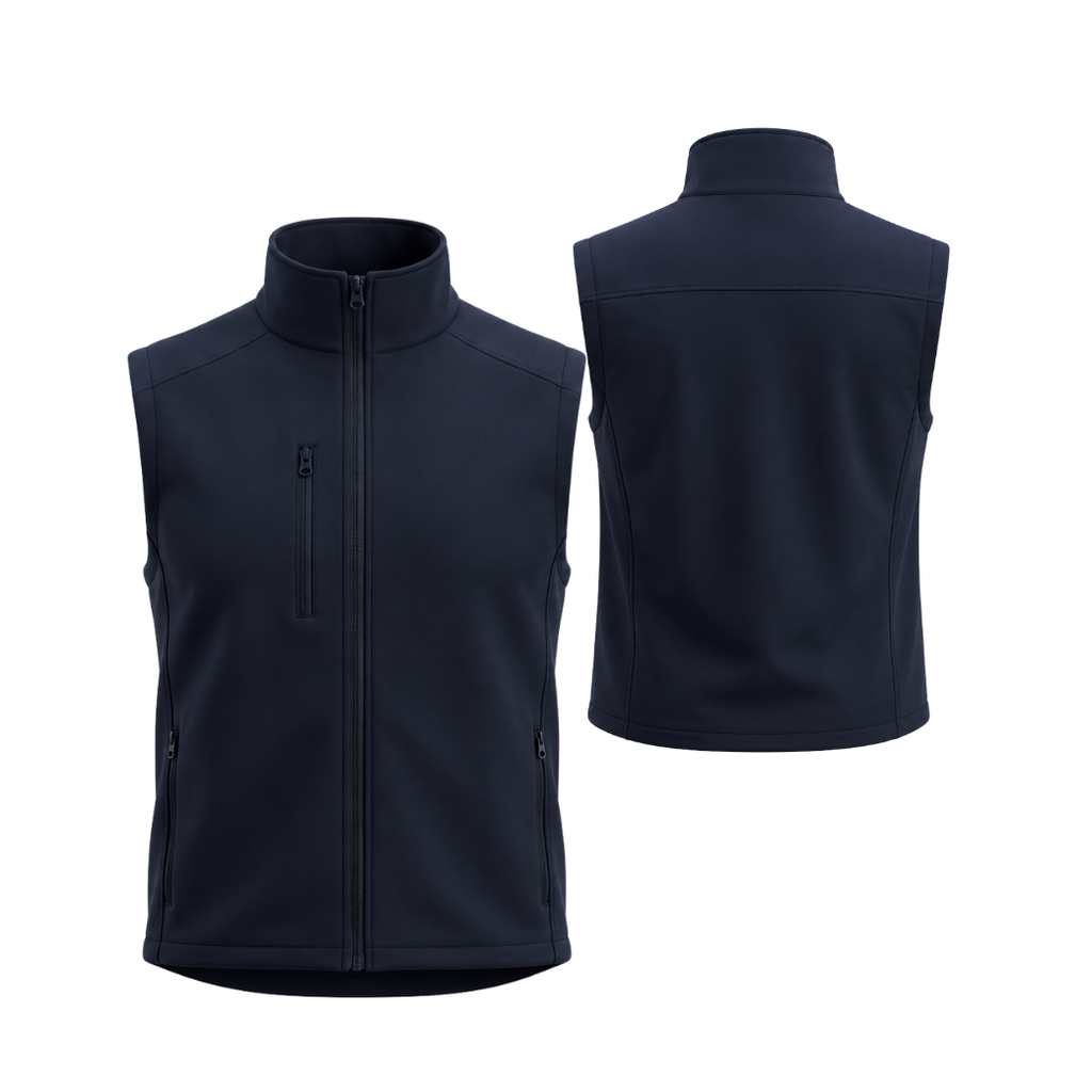MALE SOFT SHELL GILET POLYELASTANE
