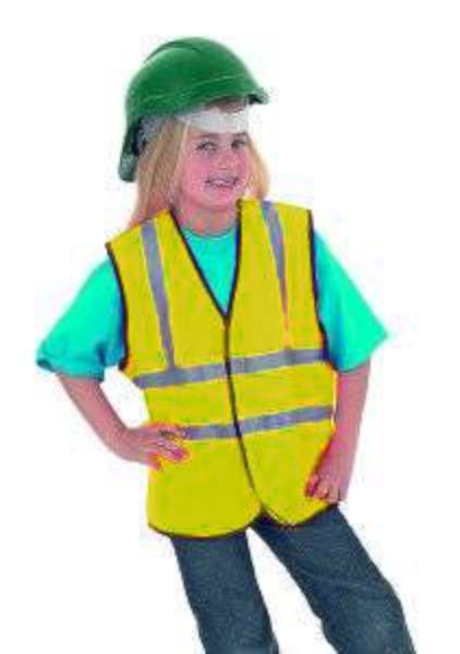 CHILDRENS WAISTCOAT HI VIS
