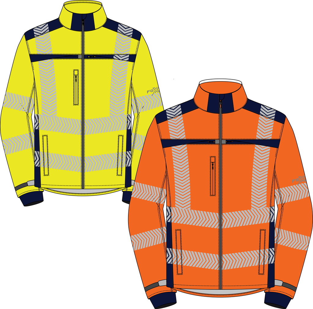 RECYCLED FGX HI-VIS SOFT SHELL JACKET
