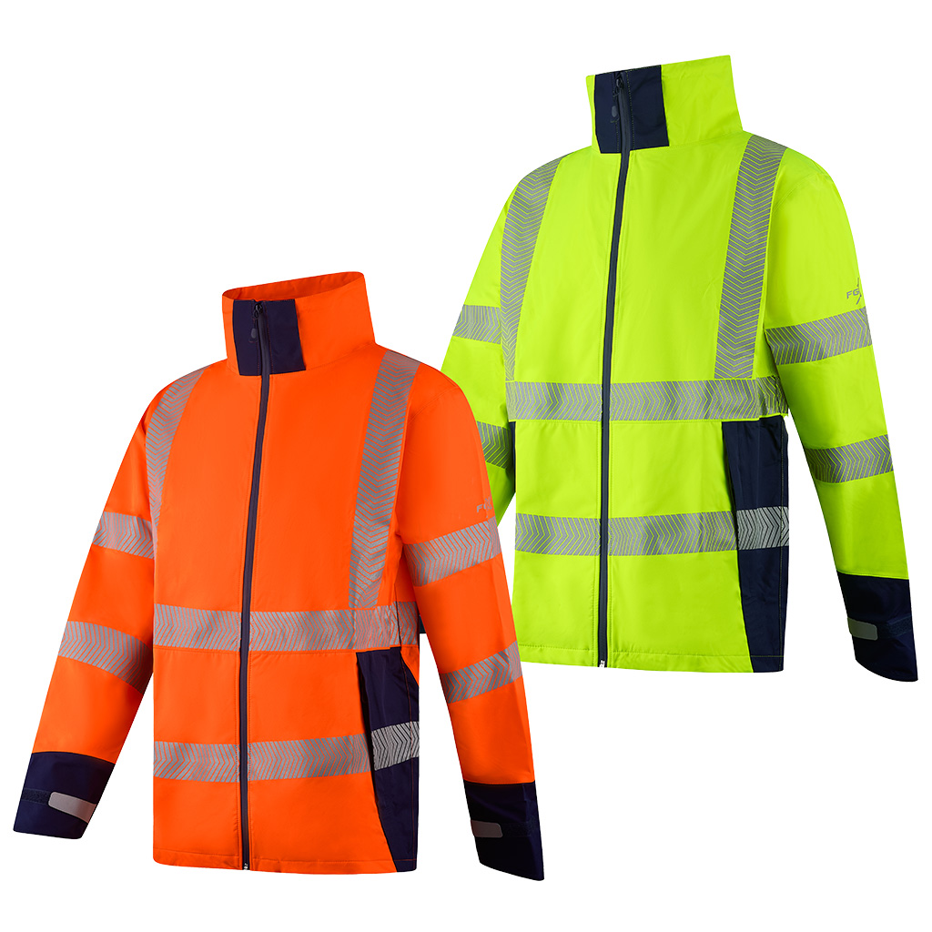 [JK126] FGXeco LIGHTWEIGHT LAMINATED HI-VIS BREATHABLE W/PROOF 4:4 JKT