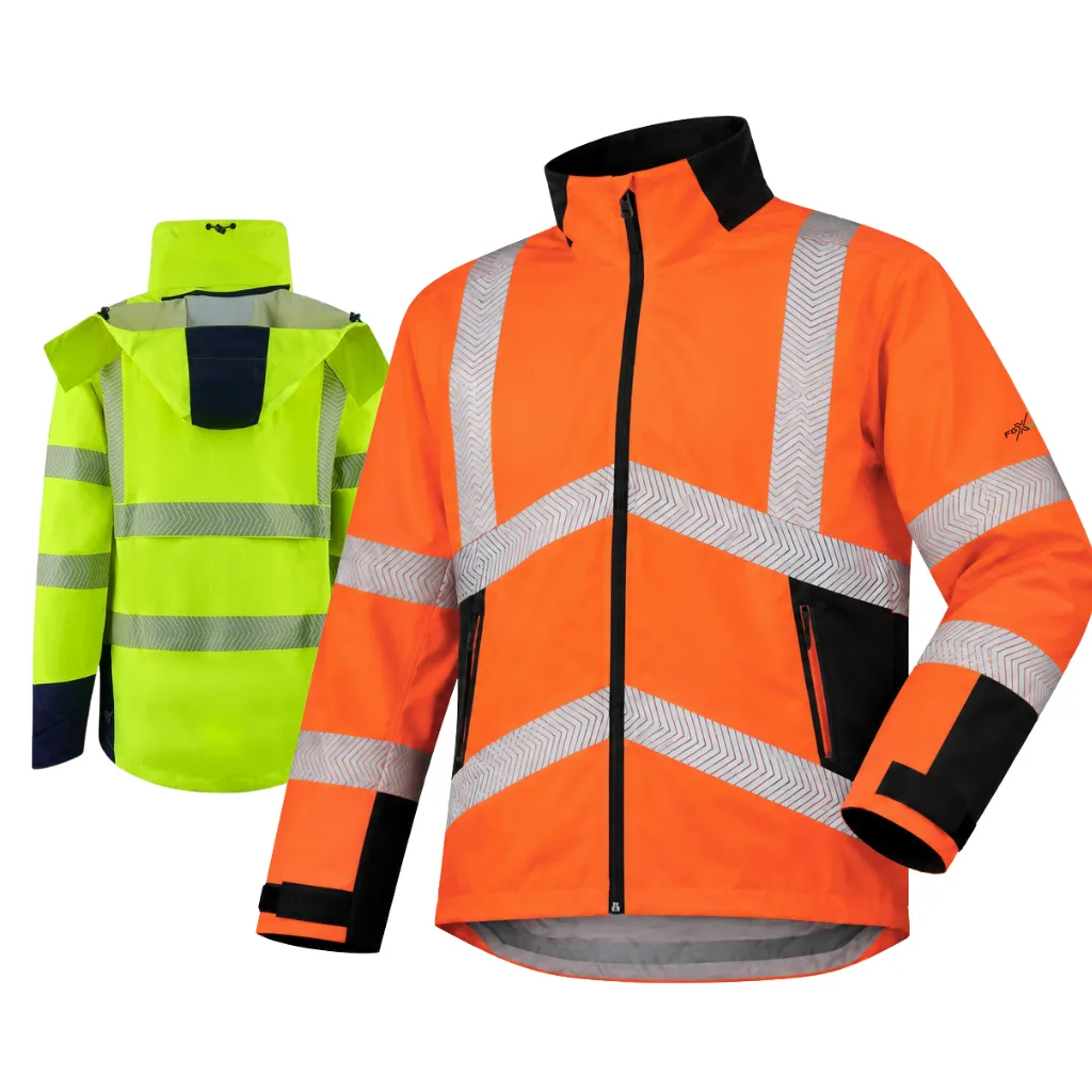 [JK126] FGXeco LIGHTWEIGHT LAMINATED HI-VIS BREATHABLE W/PROOF 4:4 JKT