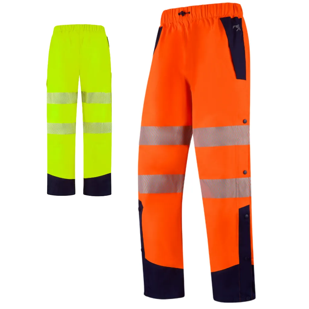 [TR721] FGXeco LIGHTWEIGHT LAMINATED HI-VIS BREATHABLE W/PROOF 4: 4 TROUSER