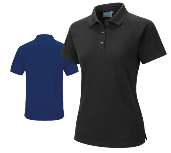 [PS239] AQUA LADIES 100% POLYESTER PIQUE POLO SHIRT