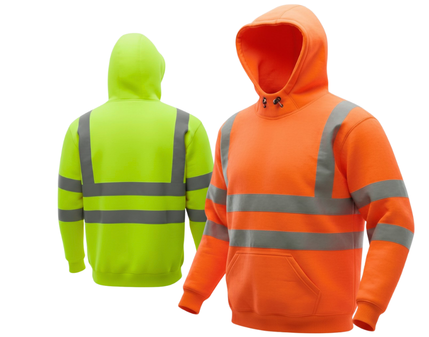[SS119] AQUA HI-VIS PULLOVER HOODIE
