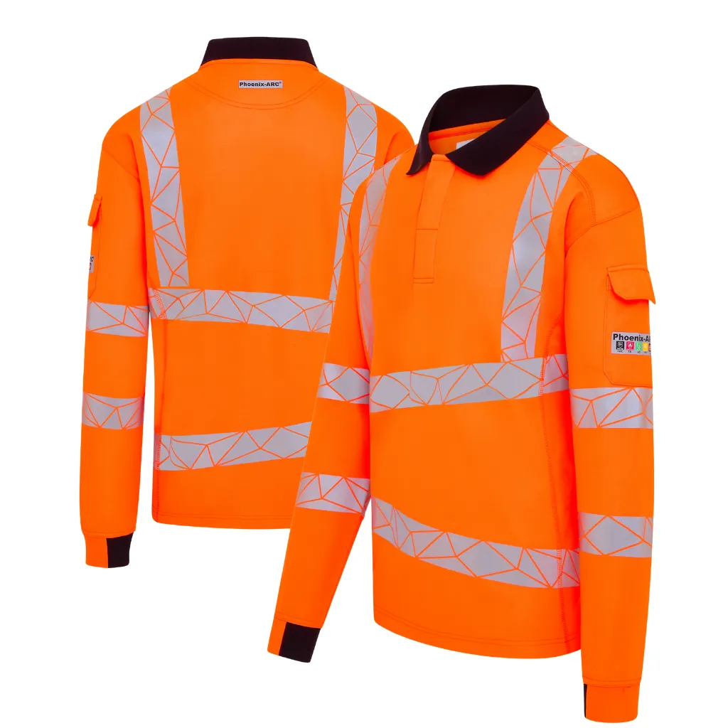 [PS253] PHOENIX-FR HI-VIS JERSEY POLO SHIRT