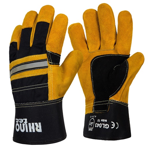 [GL043] RHINOtec HEAVY DUTY  RIGGER GLOVES RUBBERISED CUFF