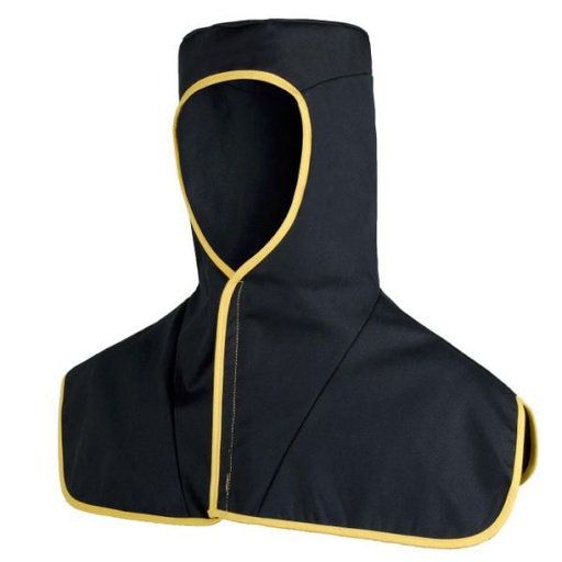 [HT040] FR-COTTON HOOD BLACK 100% COTTON F/R