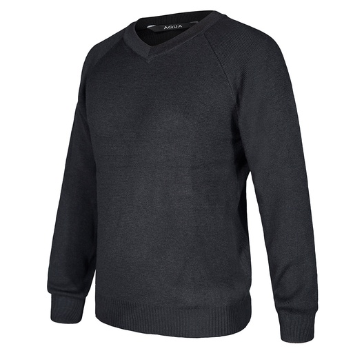 [JP003] AQUA COTTON ACRYLIC V-NECK JUMPER