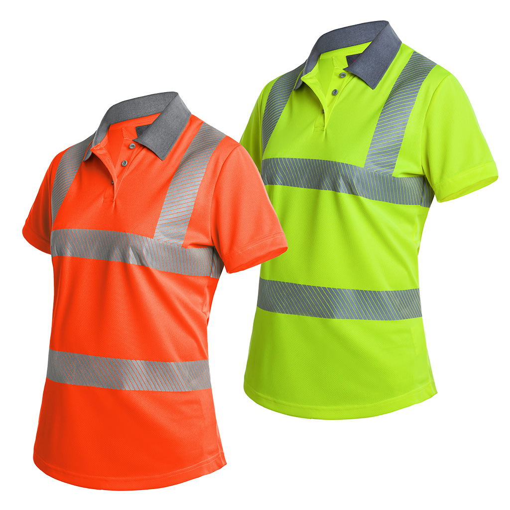 [PS087] WOMENS SHORT SLEEVE HI VIS POLOSHIRT