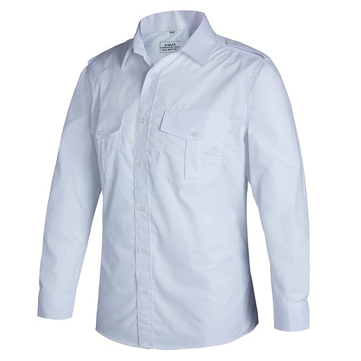 [SH058] AQUA MENS PILOT SHIRT L/S