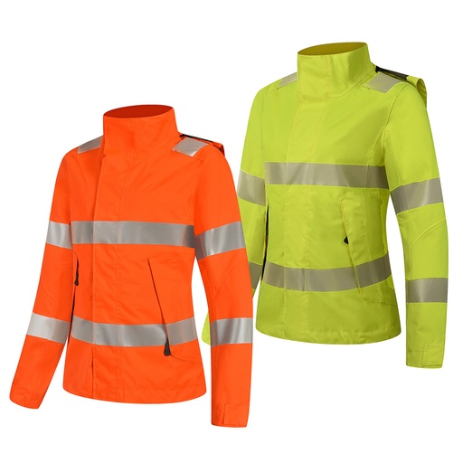 [JK979] LADIES HI-VIS RIPSTOP WATERPROOF JACKET